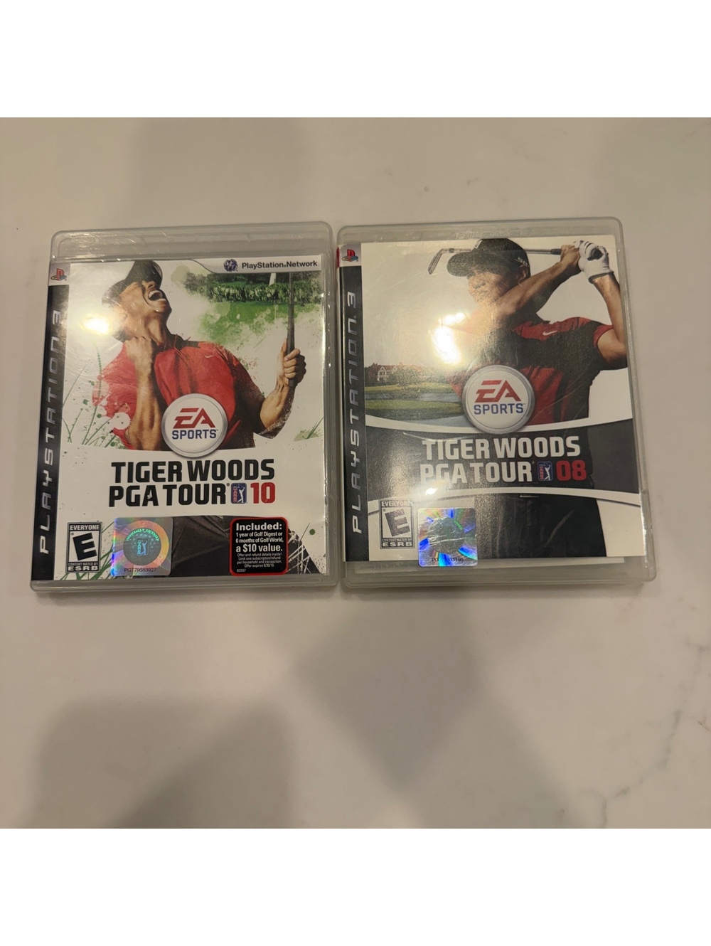 Tiger Woods PGA Tour 10 & 08 PlayStation 3 Games Bundle